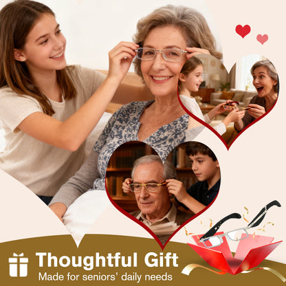 📢📢60%  OFF !! ⏰Foldable Anti-Blue Light Reading Glasses with Case