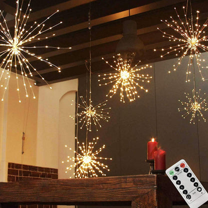 ⛅Easter Special:40% Off!🎉 Solar fireworks light strings for the garden and at parties