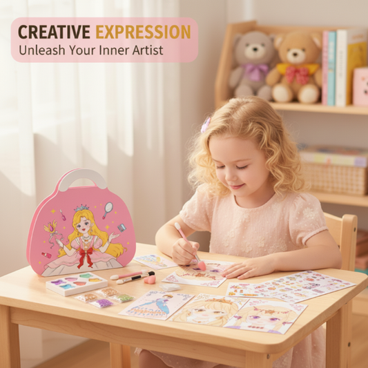 Princess Paper Makeup & Diamond Art Kit