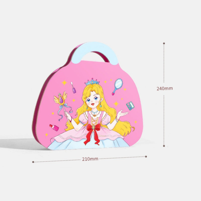 👑 50% OFF NOW! 🎨 Princess Makeup & Diamond Painting Craft Kit – Mess-Free Paper Play, Realistic Fun for Girls ✨