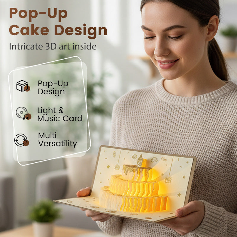 🔥HOT SALE 50% OFF✨3D Pop-Up Musical Birthday Card with Money Holder