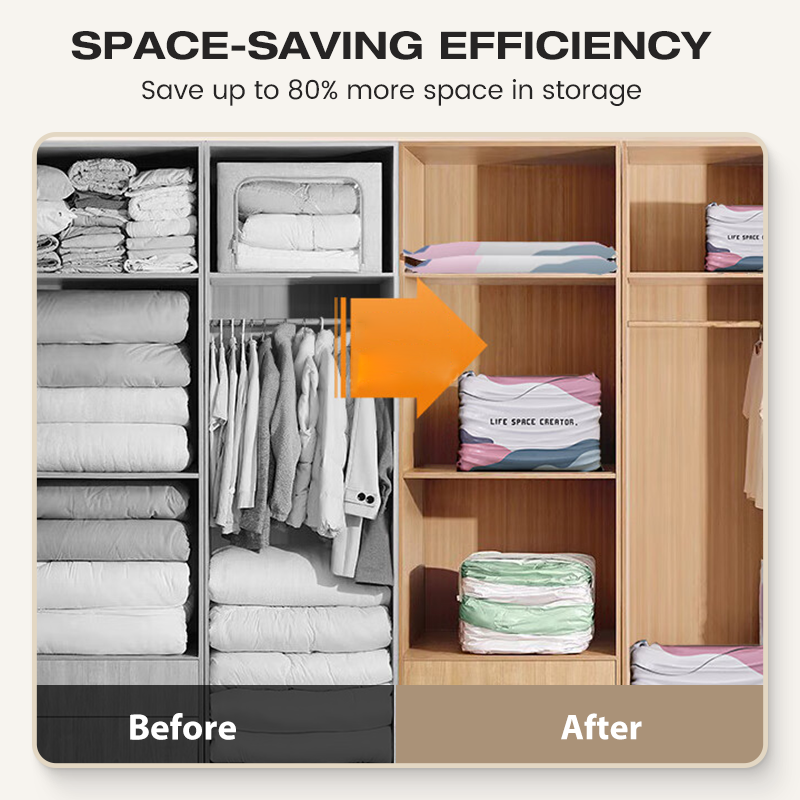 ✨ 50% OFF 🧳 No-Pump Large Vacuum Storage Bags – Save Space Keep Clothes Neatly Organized