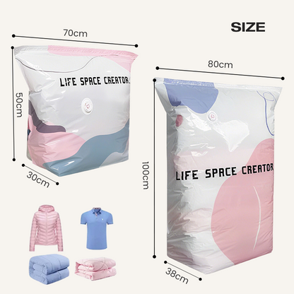 ✨ 50% OFF 🧳 No-Pump Large Vacuum Storage Bags – Save Space Keep Clothes Neatly Organized