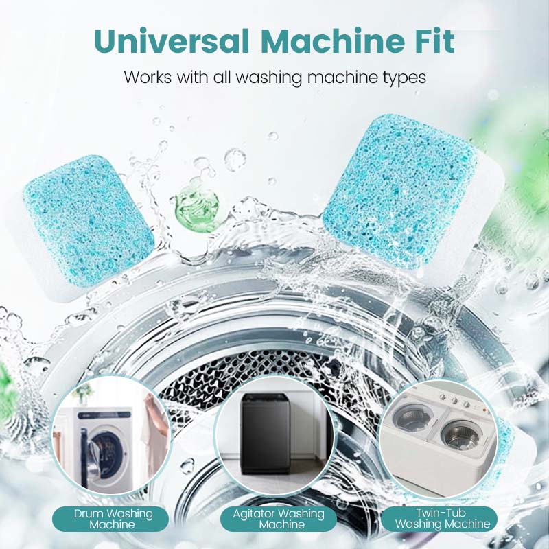 🌸Washing Machine Cleaner – 12 tablets, deep cleans inner tank & pet hair. Removes odours. No mess, just drop & run. 🧼✨