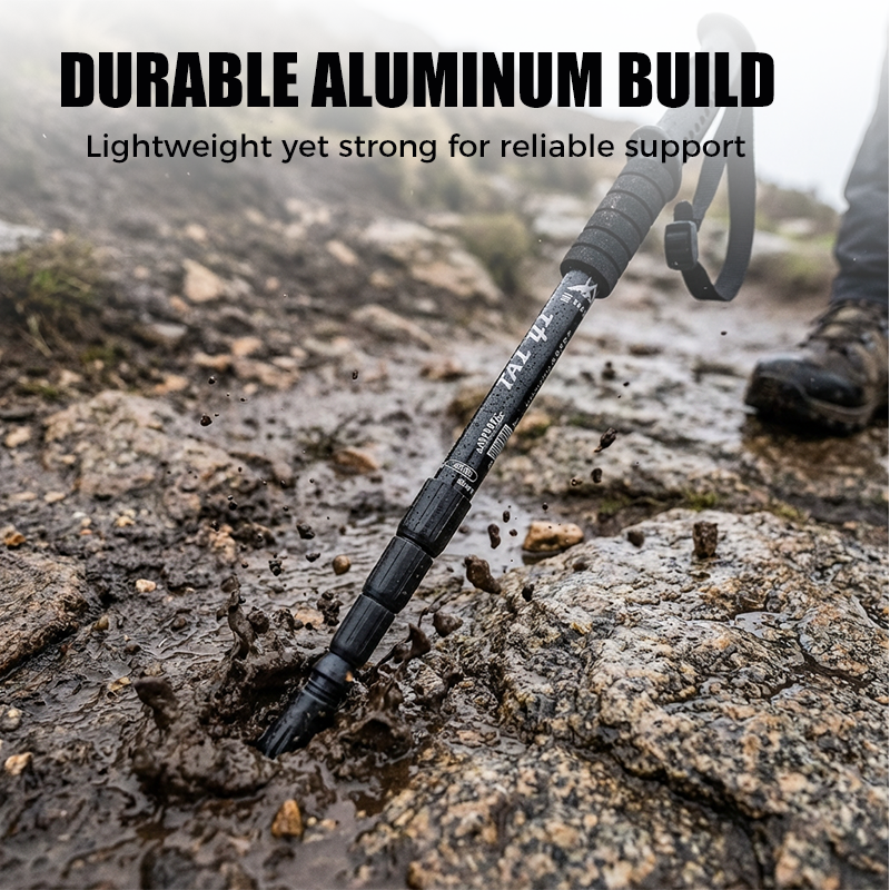 ⛰️Adjustable Aluminum Alloy Trekking Pole – Durable, Shock-Absorbing, Lightweight 🌲