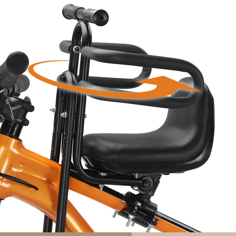 ⏳Time-Limited Special⏰Front Mounted Kids Bike Seat – Adjustable, Foldable, High-Carbon Steel Frame ✨