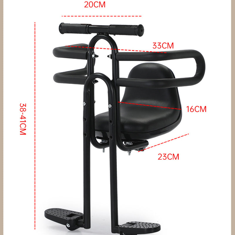 ⏳Time-Limited Special⏰Front Mounted Kids Bike Seat – Adjustable, Foldable, High-Carbon Steel Frame ✨
