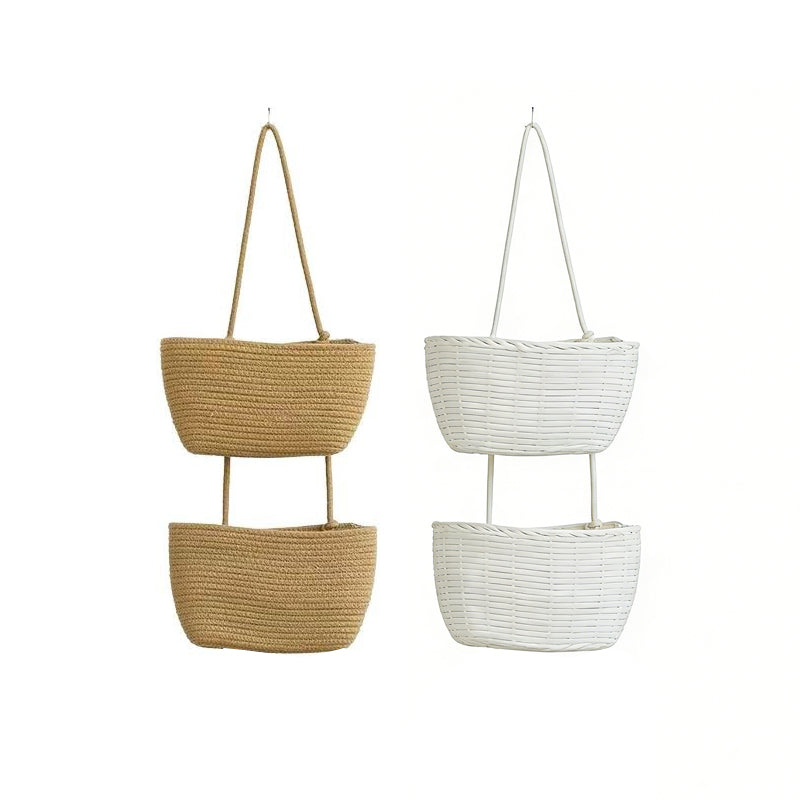 🧺 LIMITED-TIME 50% OFF! ✨ Wall-Hanging Storage Organizer – 3-Tier, Boho Style, Space-Saving 🏡