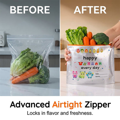 Reusable Aluminum Foil Sealable Storage Bags (10-Pieces)