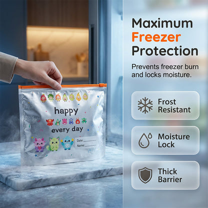 Reusable Aluminum Foil Sealable Storage Bags (10-Pieces)