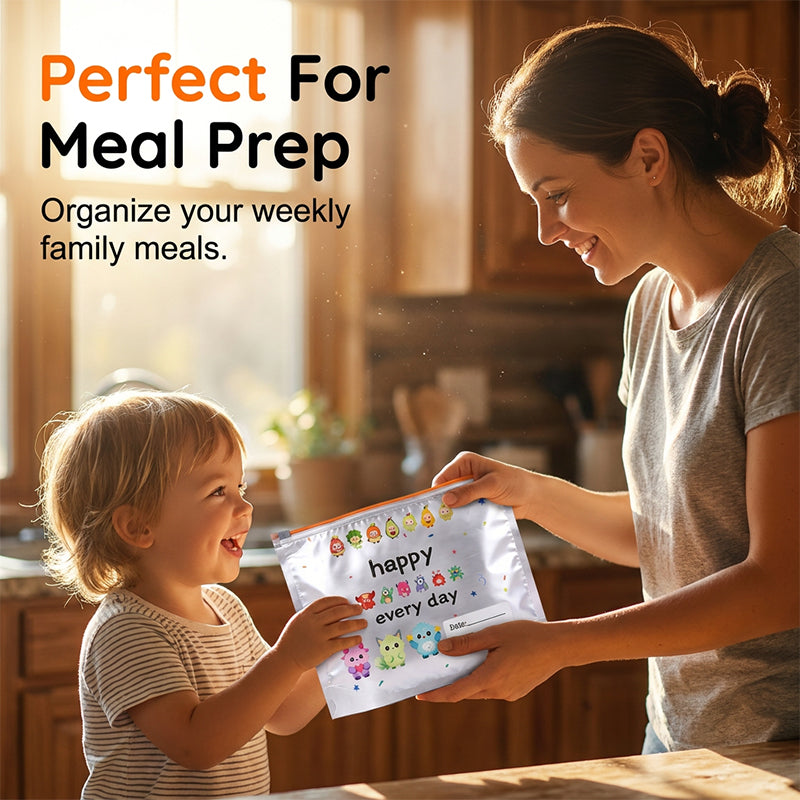 Reusable Aluminum Foil Sealable Storage Bags (10-Pieces)