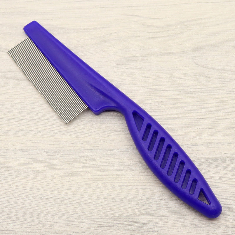 🛁 Multifunctional Pet Grooming Comb – Fine stainless steel needles – Removes tear stains, fleas & tangles – gentle on skin, effective for cats and dogs ✨🐶