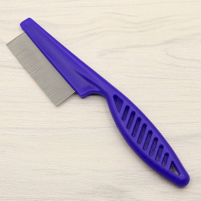 🛁 Multifunctional Pet Grooming Comb – Fine stainless steel needles – Removes tear stains, fleas & tangles – gentle on skin, effective for cats and dogs ✨🐶