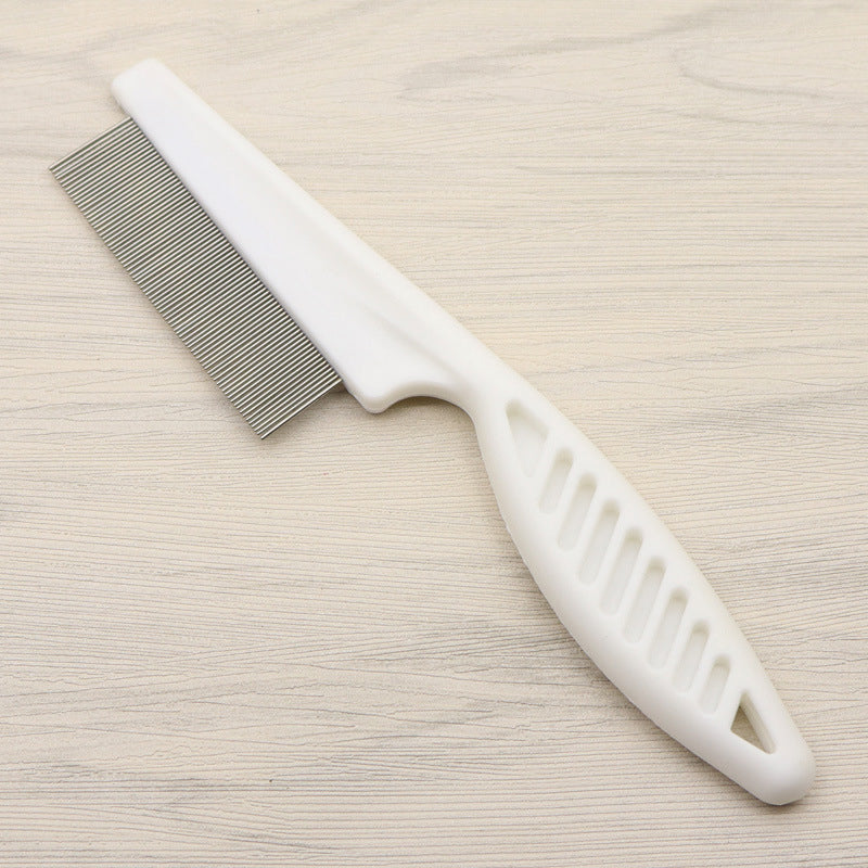 🛁 Multifunctional Pet Grooming Comb – Fine stainless steel needles – Removes tear stains, fleas & tangles – gentle on skin, effective for cats and dogs ✨🐶