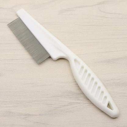 🛁 Multifunctional Pet Grooming Comb – Fine stainless steel needles – Removes tear stains, fleas & tangles – gentle on skin, effective for cats and dogs ✨🐶