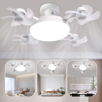 2-in-1 Socket Ceiling Fan with LED Light | No-Wiring Remote Fan 🌪️💡