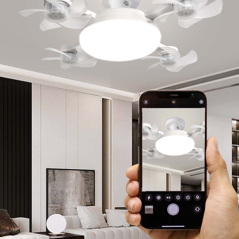 2-in-1 Socket Ceiling Fan with LED Light | No-Wiring Remote Fan 🌪️💡