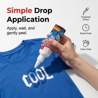 Clothing Print Remover Heat Transfer Logo and Adhesive Cleaner