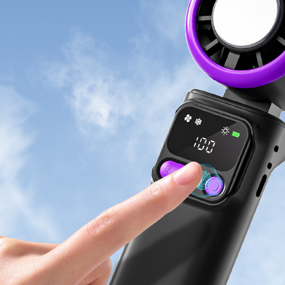 ⏳Time-Limited Special⏰Portable cooling fan with ice compression plate – evaporative cooling, 3 speed settings & rechargeable battery – perfect for hot days, the office and outdoors ✨