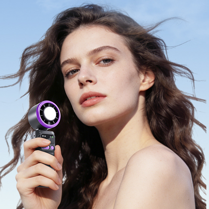 ⏳Time-Limited Special⏰Portable cooling fan with ice compression plate – evaporative cooling, 3 speed settings & rechargeable battery – perfect for hot days, the office and outdoors ✨