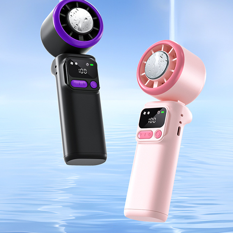 ⏳Time-Limited Special⏰Portable cooling fan with ice compression plate – evaporative cooling, 3 speed settings & rechargeable battery – perfect for hot days, the office and outdoors ✨