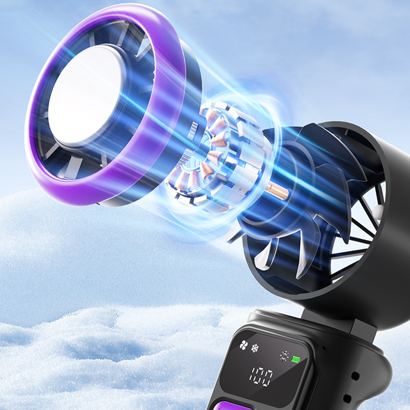 ⏳Time-Limited Special⏰Portable cooling fan with ice compression plate – evaporative cooling, 3 speed settings & rechargeable battery – perfect for hot days, the office and outdoors ✨