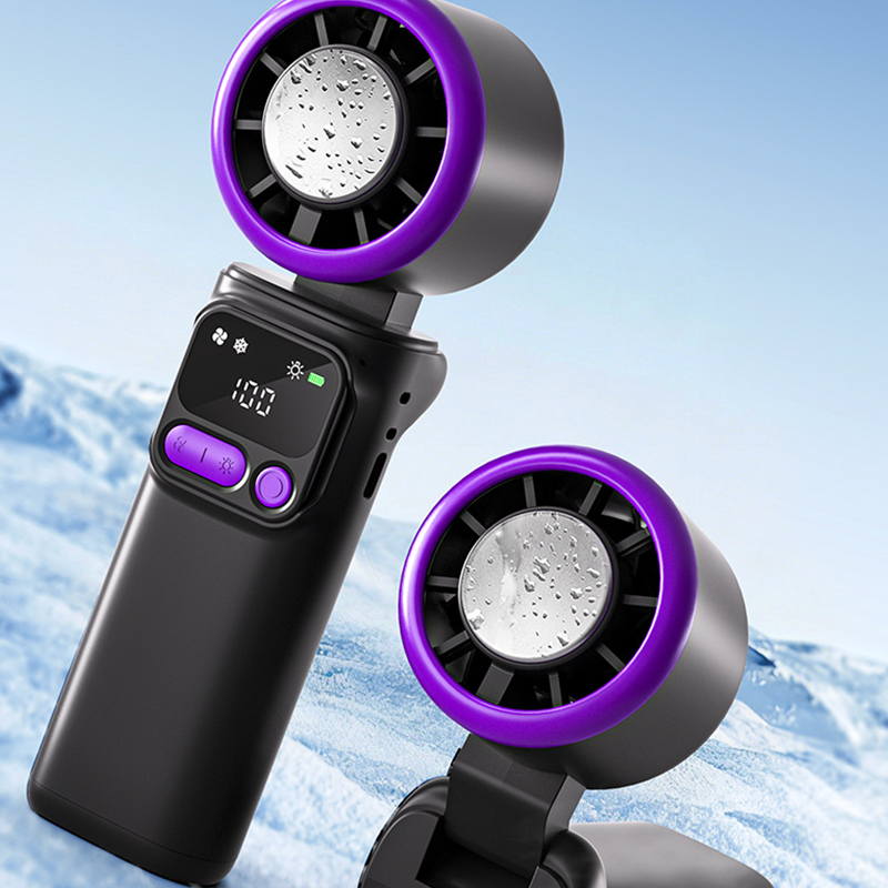 ⏳Time-Limited Special⏰Portable cooling fan with ice compression plate – evaporative cooling, 3 speed settings & rechargeable battery – perfect for hot days, the office and outdoors ✨