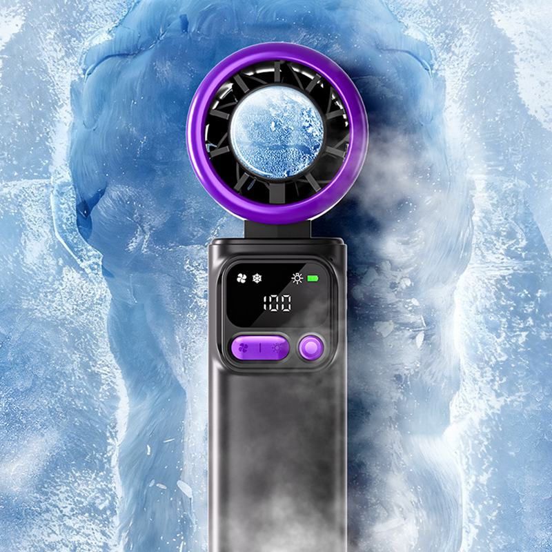 ⏳Time-Limited Special⏰Portable cooling fan with ice compression plate – evaporative cooling, 3 speed settings & rechargeable battery – perfect for hot days, the office and outdoors ✨