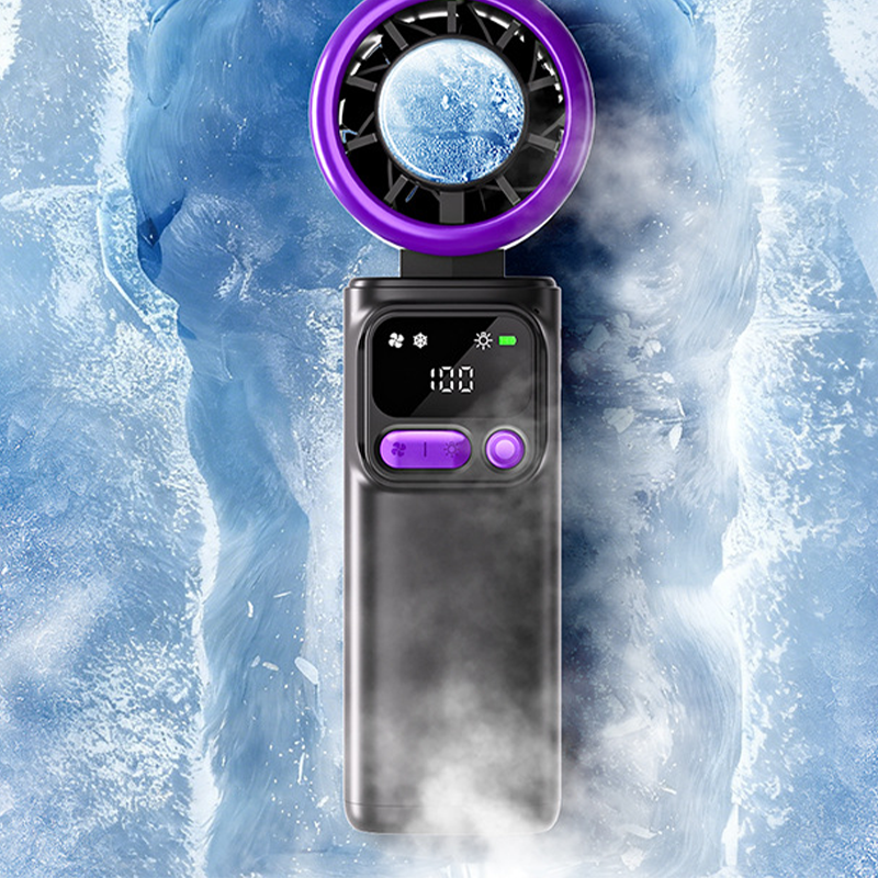 ⏳Time-Limited Special⏰Portable cooling fan with ice compression plate – evaporative cooling, 3 speed settings & rechargeable battery – perfect for hot days, the office and outdoors ✨