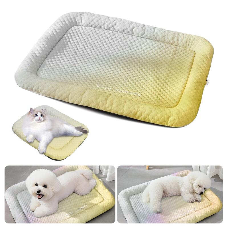 Pet Cooling Mat for Dogs & Cats 🐾  Naturally Cool Ice-Silk Pad • Breathable, Washable & Soft 🌿  For Floors, Sofas & Car Travel • Multiple Sizes • Gradient Colours ☀️🐶🐱