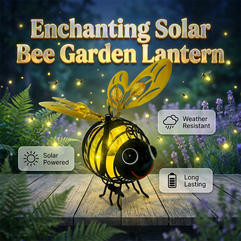 ⏳Time-Limited Special⏰Outdoor Hanging Solar Bee Light - Perfect Gift For Plant Lovers Moms Or Literally Anyone Who Smiles❤️