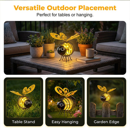⏳Time-Limited Special⏰Outdoor Hanging Solar Bee Light - Perfect Gift For Plant Lovers Moms Or Literally Anyone Who Smiles❤️