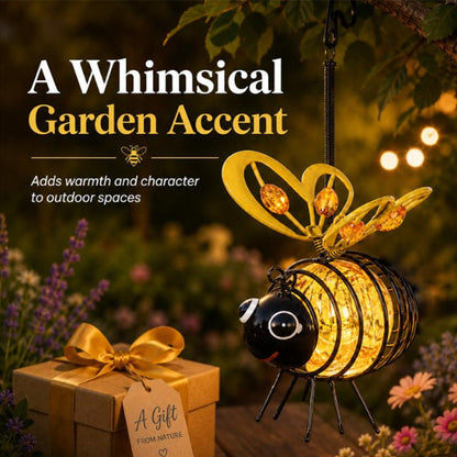 ⏳Time-Limited Special⏰Outdoor Hanging Solar Bee Light - Perfect Gift For Plant Lovers Moms Or Literally Anyone Who Smiles❤️