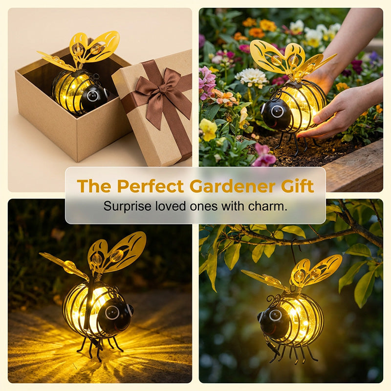 ⏳Time-Limited Special⏰Outdoor Hanging Solar Bee Light - Perfect Gift For Plant Lovers Moms Or Literally Anyone Who Smiles❤️
