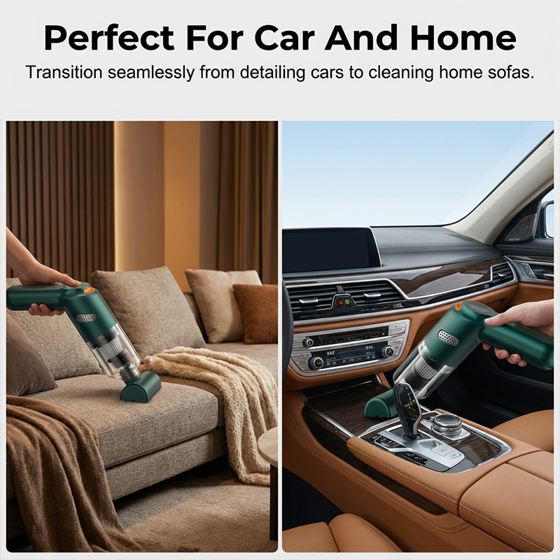 Cordless car vacuum – 10000Pa suction, lightweight, long battery life!