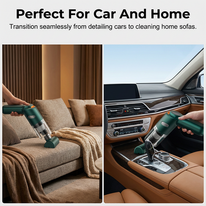 Cordless car vacuum – 10000Pa suction, lightweight, long battery life!