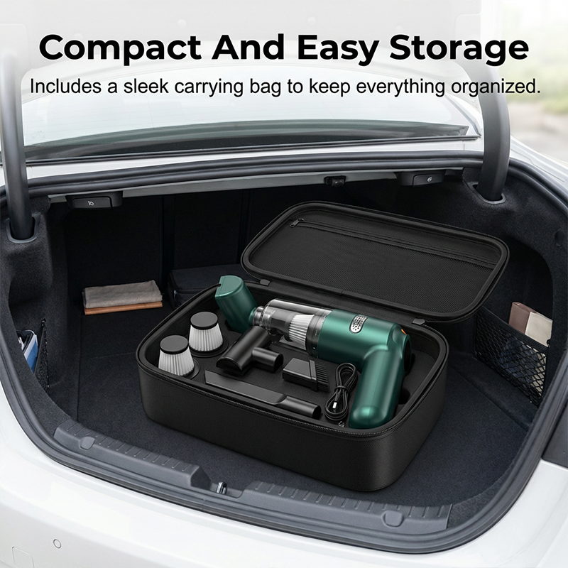 Cordless car vacuum – 10000Pa suction, lightweight, long battery life!