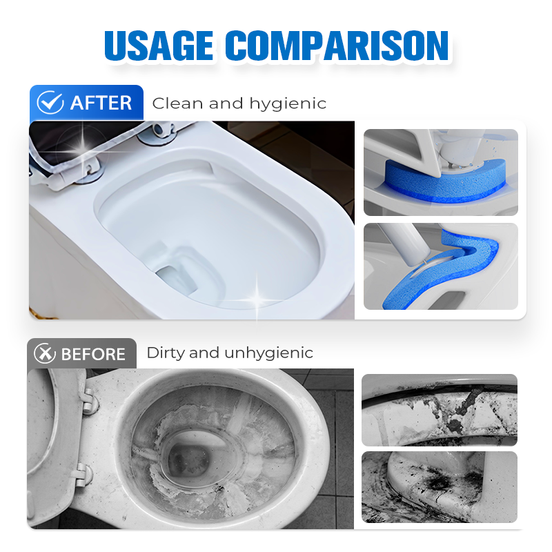 No-Touch Disposable Toilet Scrubber Set