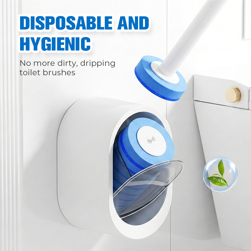 No-Touch Disposable Toilet Scrubber Set