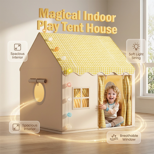 Gingham Play Tent