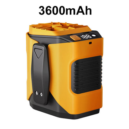 🔥2026 Summer Hot Sales!!!⏰Hands-Free Waist Portable Fan 💨 | 6000mAh Battery Power Bank 🔋 | 100 Speeds Airflow 🌬️ | LED Light 🔦 | Belt Clip Cooling Fan for Outdoor, Jobsite & Travel 🌞