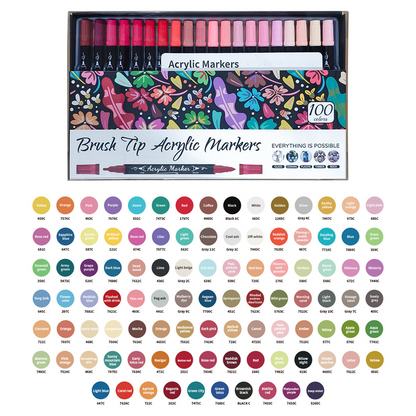 Quick Dry Dual Tip Acrylic Marker Set