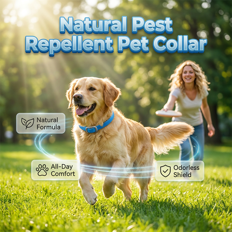 🎉 FLASH DEAL 45% OFF🐶🐱 – Plant-Based Flea & Tick Collar 🌿 Up to 8 Months Protection, Slow-Release Oils, Water-Resistant 💦 Repels Mosquitoes & Larvae, Comfortable & Safe for Daily Wear 🐕