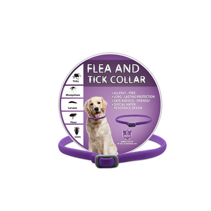 🎉 FLASH DEAL 45% OFF🐶🐱 – Plant-Based Flea & Tick Collar 🌿 Up to 8 Months Protection, Slow-Release Oils, Water-Resistant 💦 Repels Mosquitoes & Larvae, Comfortable & Safe for Daily Wear 🐕