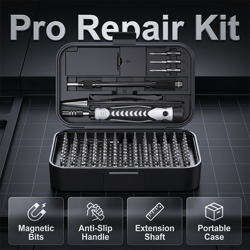 130-in-1 Magnetic Precision Screwdriver Set with Portable Storage Case
