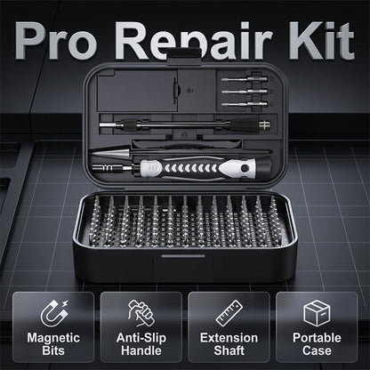 130-in-1 Magnetic Precision Screwdriver Set with Portable Storage Case