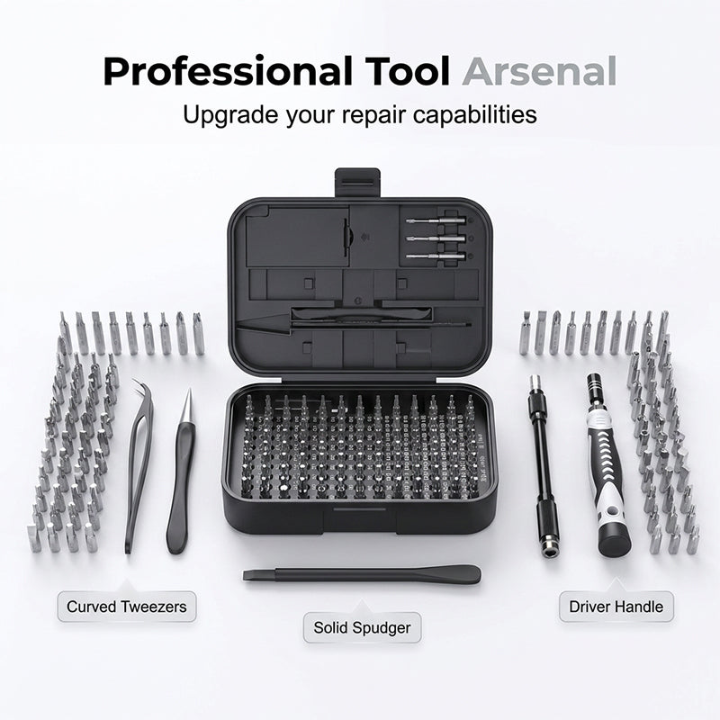 130-in-1 Magnetic Precision Screwdriver Set with Portable Storage Case