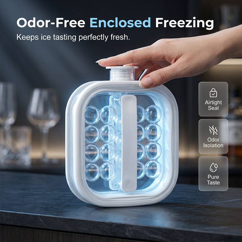 Portable Silicone Ice Ball Maker Bottle 🧊 Freeze, Store & Release Perfect Ice Balls with Ease🔥BUY 2 GET 10% OFF
