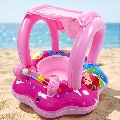 Yacht-Shaped Inflatable Kids Pool Float