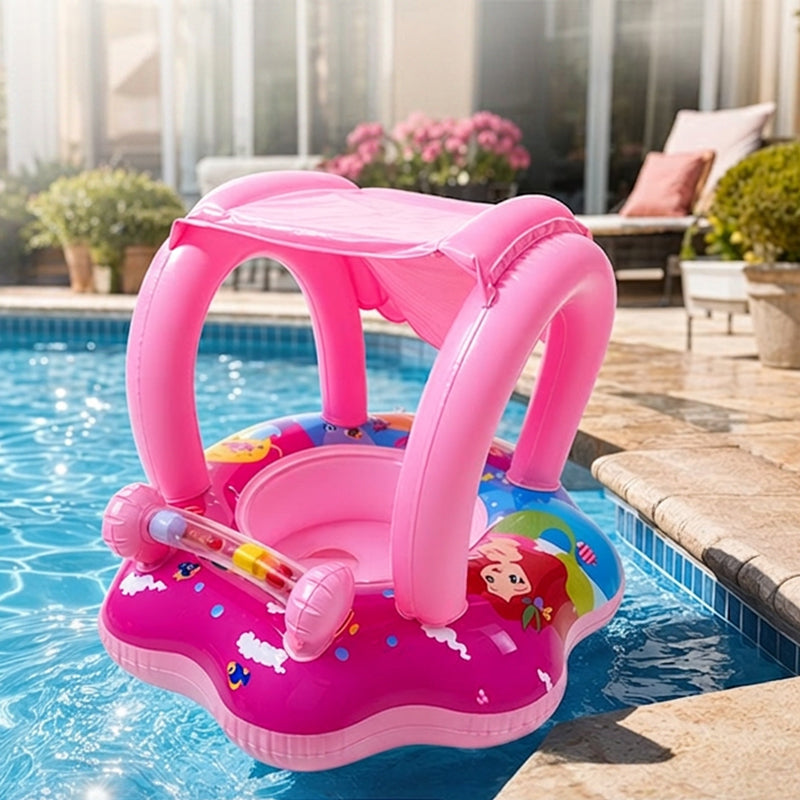 Yacht-Shaped Inflatable Kids Pool Float